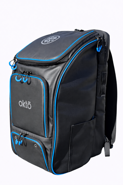 Oktō Pro Elite Paddle Sports Backpack | Black & Blue