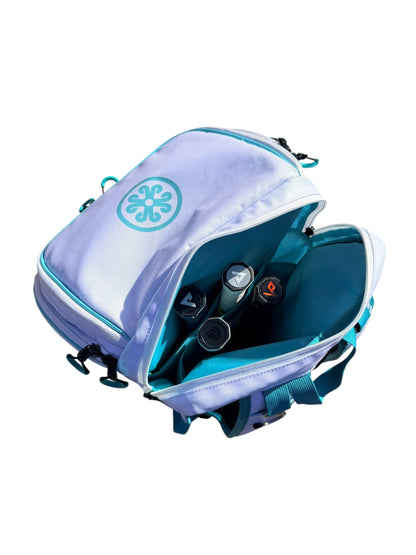 Oktō Pro Elite Paddle Sports Backpack | White & Teal