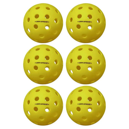 Pure 2 Outdoor Pickleballs Yellow 6 - PackTienda Tennis
