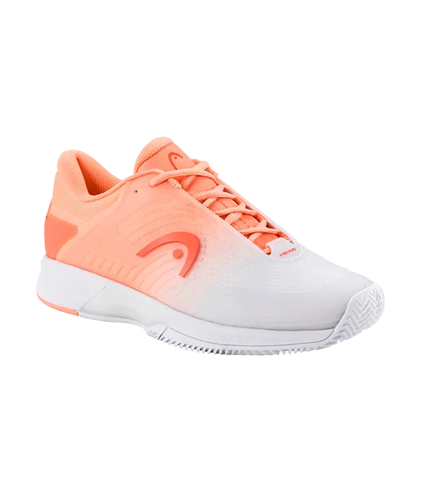 Padel Shoes HEAD Revolt Pro 4.5 Clay Mujer Coral/White 2025