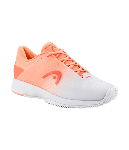 Padel Shoes HEAD Revolt Pro 4.5 Clay Mujer Coral/White 2025