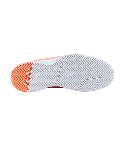 Padel Shoes HEAD Revolt Pro 4.5 Clay Mujer Coral/White 2025