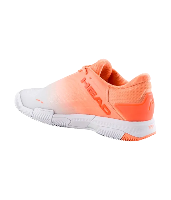 Padel Shoes HEAD Revolt Pro 4.5 Clay Mujer Coral/White 2025