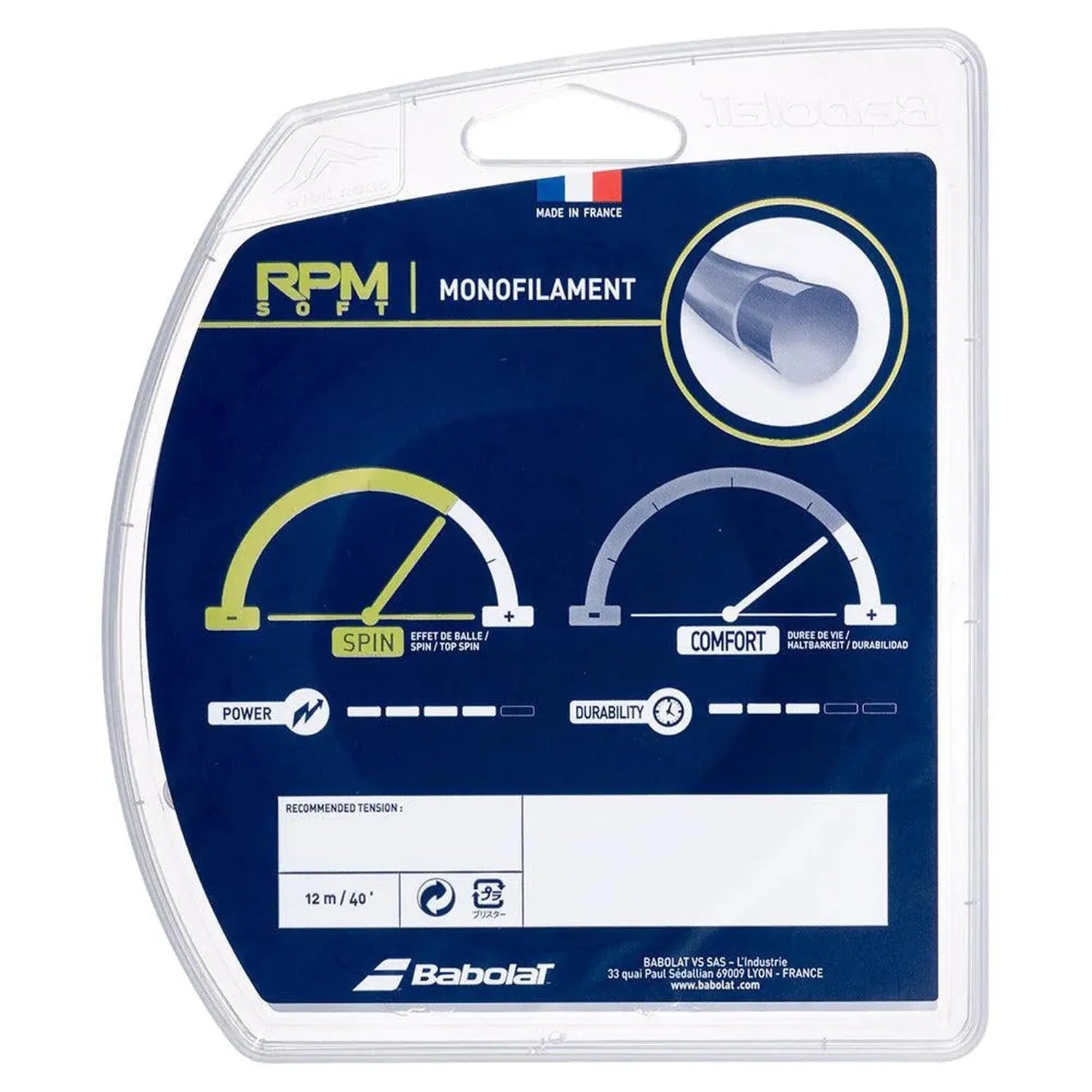 RPM Soft Tennis String GreyTienda Tennis