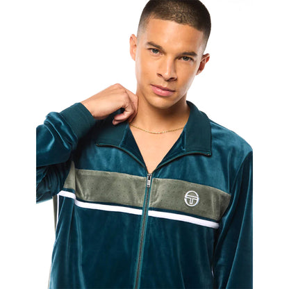 Sergio Tacchini Forato Velour Track Jacket | Mediterranea