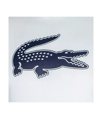 Camiseta Lacoste Sport Regular Fit Blanca Logo Negro
