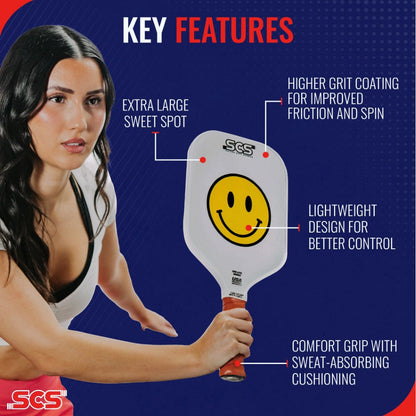 Salted City Sports Pickleball Paddle The Happy Paddle | Evo-Lite Series
