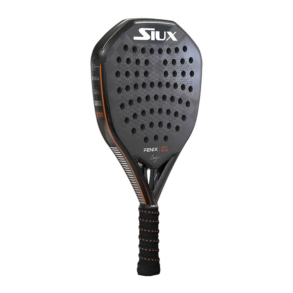 SIUX FENIX PRO 5 Black 2025 LEO AUGSBURGER Padel Racket - Tienda Tennis