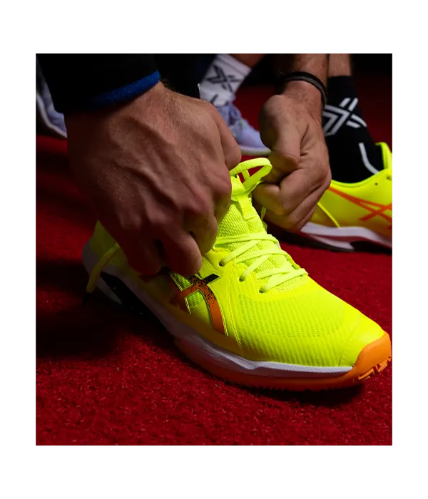 Padel Shoes Asics Solution Swift FF 2 Padel Safety Yellow/Stadium Orange