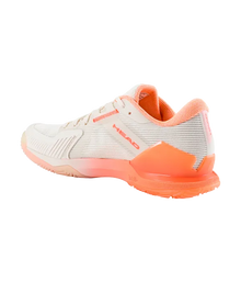 Padel Shoes Head Sprint Pro 4.0 Mujer Chalk White/Coral 2025