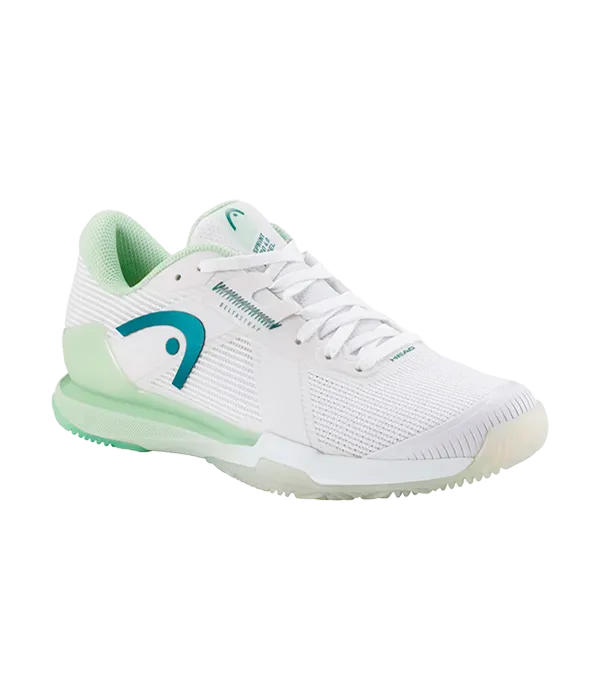 Padel Shoes HEAD Sprint Pro 4.0 Padel Mujer White/Green 2025