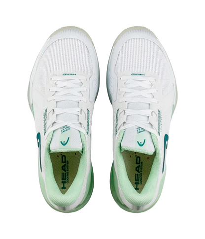 Padel Shoes HEAD Sprint Pro 4.0 Padel Mujer White/Green 2025