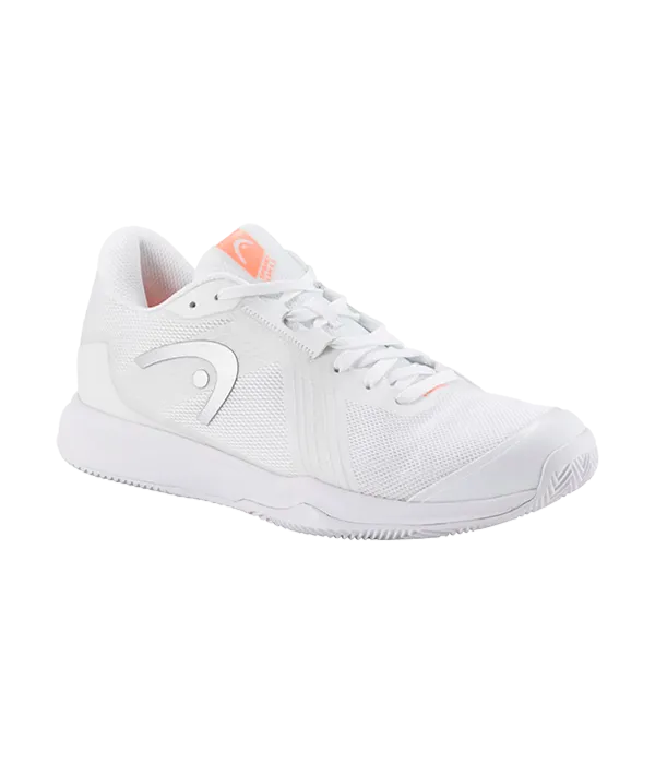 Padel Shoes HEAD Sprint Team 4.0 Clay Mujer White/Coral 2025