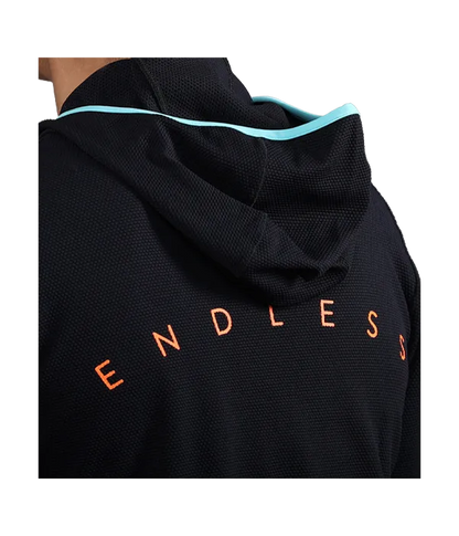 Sudadera Endless Breath Line Black Aqua