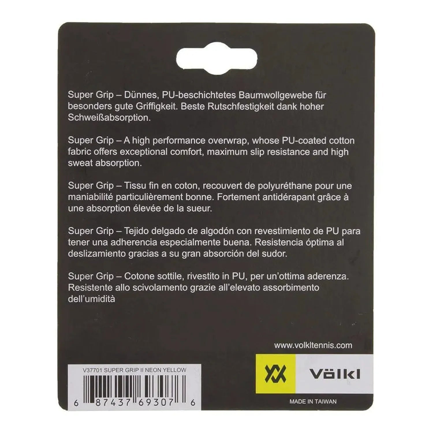 Super Grip II 3 Pack Tennis Overgrip Neon YellowTienda Tennis