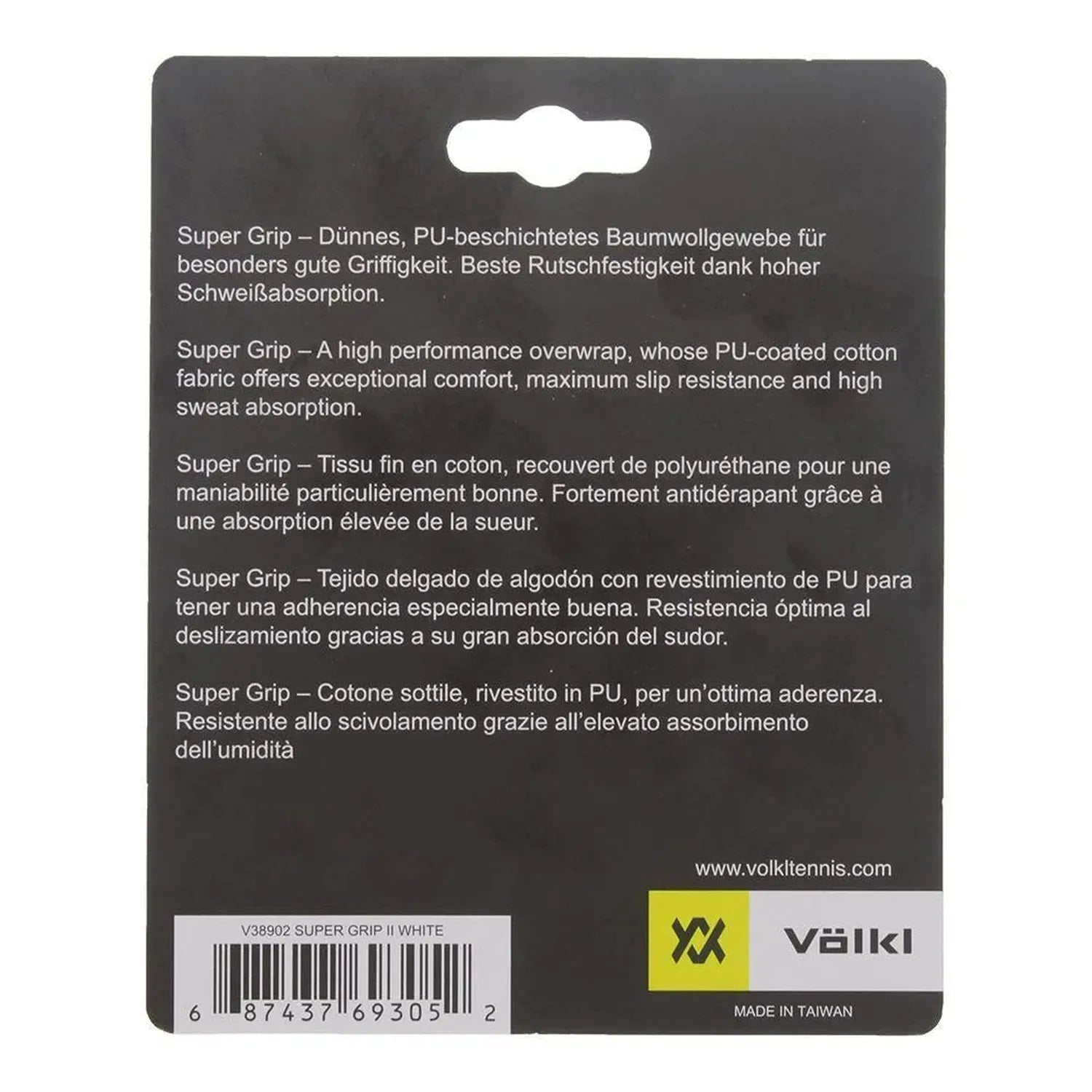 Super Grip II 3 Pack Tennis Overgrip WhiteTienda Tennis