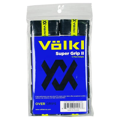 Super Grip II Tennis Overgrip 12 Pack BlackTienda Tennis