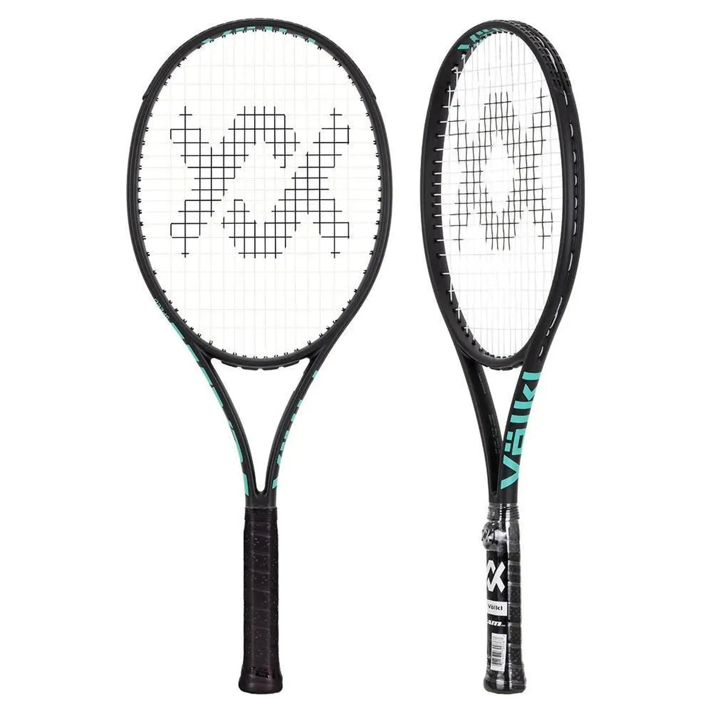 Team Speed Prestrung Tennis Racquet Black and TurquoiseTienda Tennis