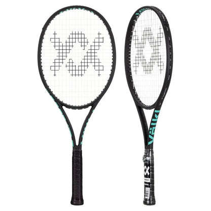 Team Speed Prestrung Tennis Racquet Black and TurquoiseTienda Tennis
