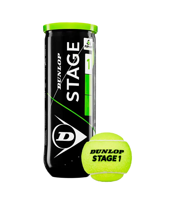 Bote de Balls  Dunlop Stage 1 Verde Tenis
