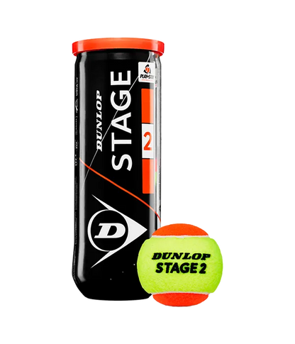 Box Balls  Dunlop Stage 2 Amarillo/Naranja Tenis (Pack x24)