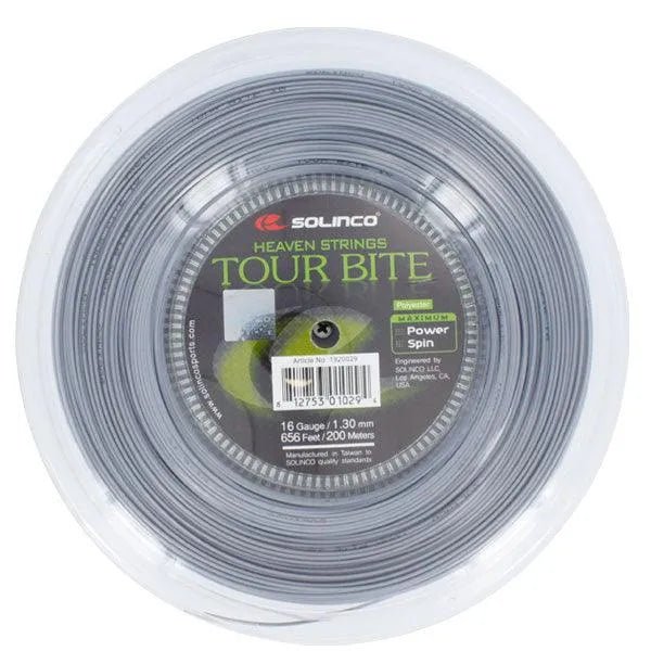 Tour Bite 16G 1.30MM Reel Tennis String SilverTienda Tennis
