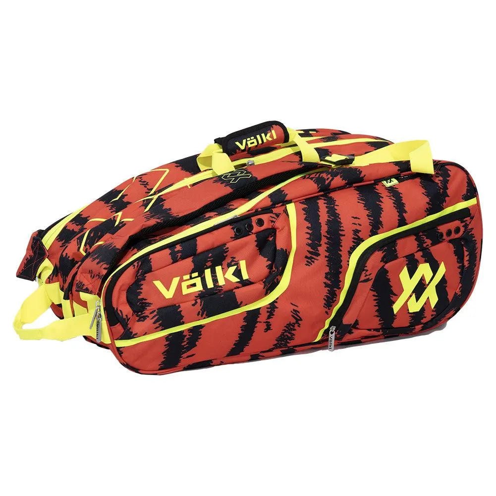 Tour Zebra Mega 12 Pack Tennis Bag Lava Red and BlackTienda Tennis