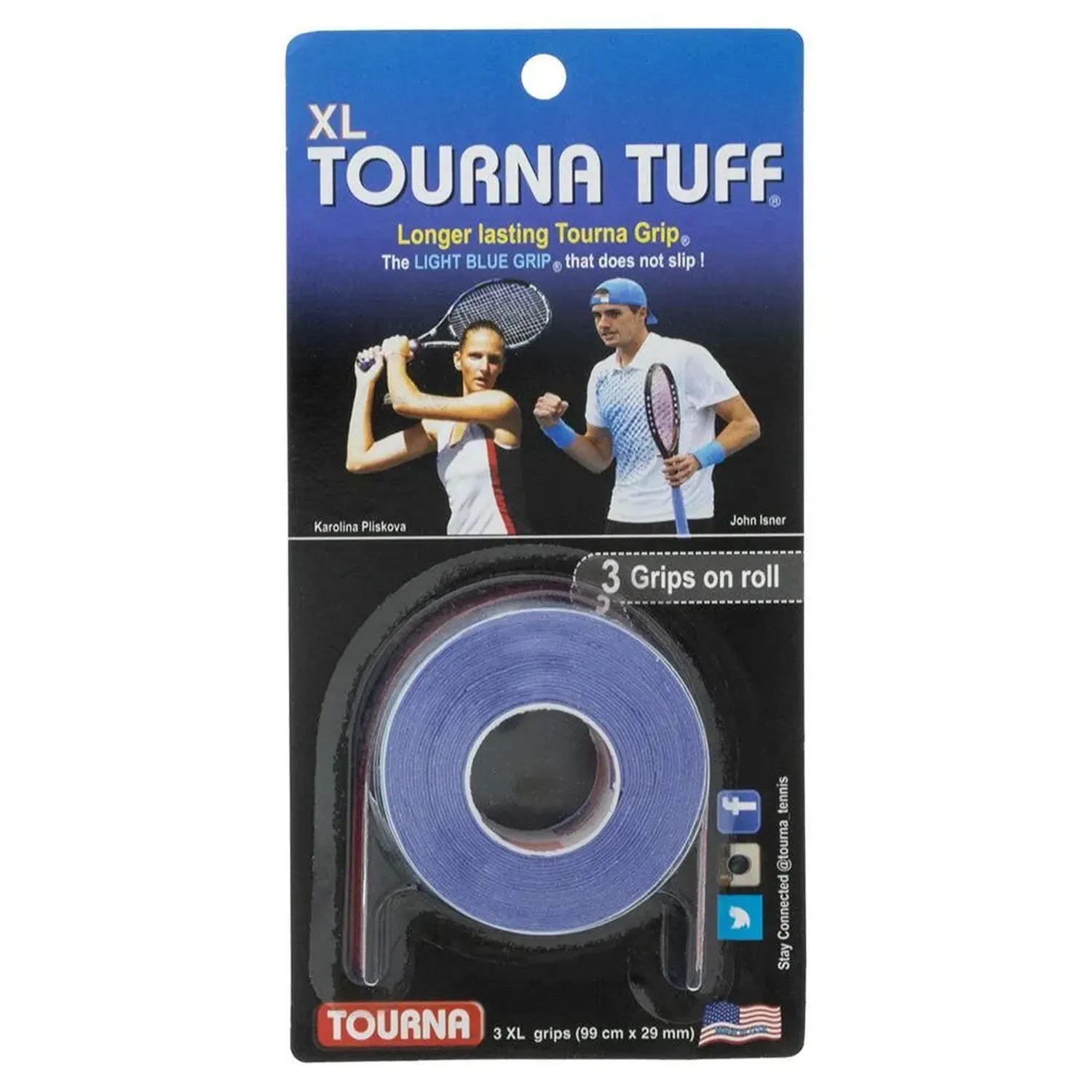Tuff XL Overgrip Blue 3 PackTienda Tennis