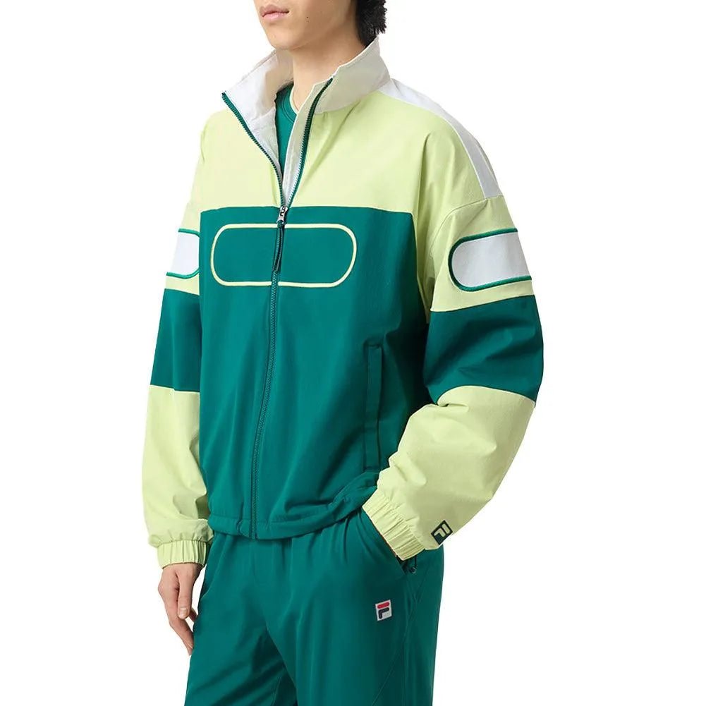 Unisex Center Court Ace Podium Tennis Jacket Rainforest and Shadow LimeTienda Tennis