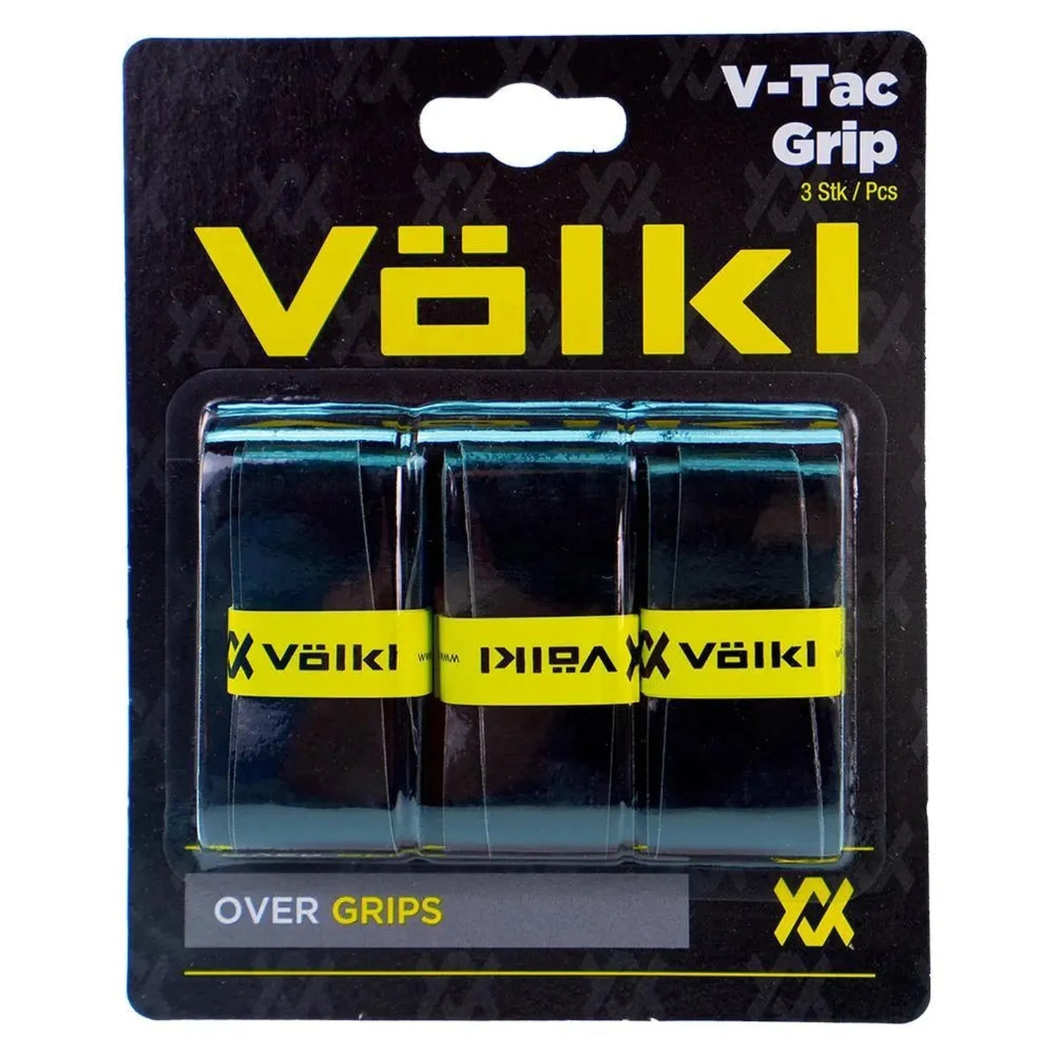 V - Tac 3 Pack Black Tennis OvergripTienda Tennis