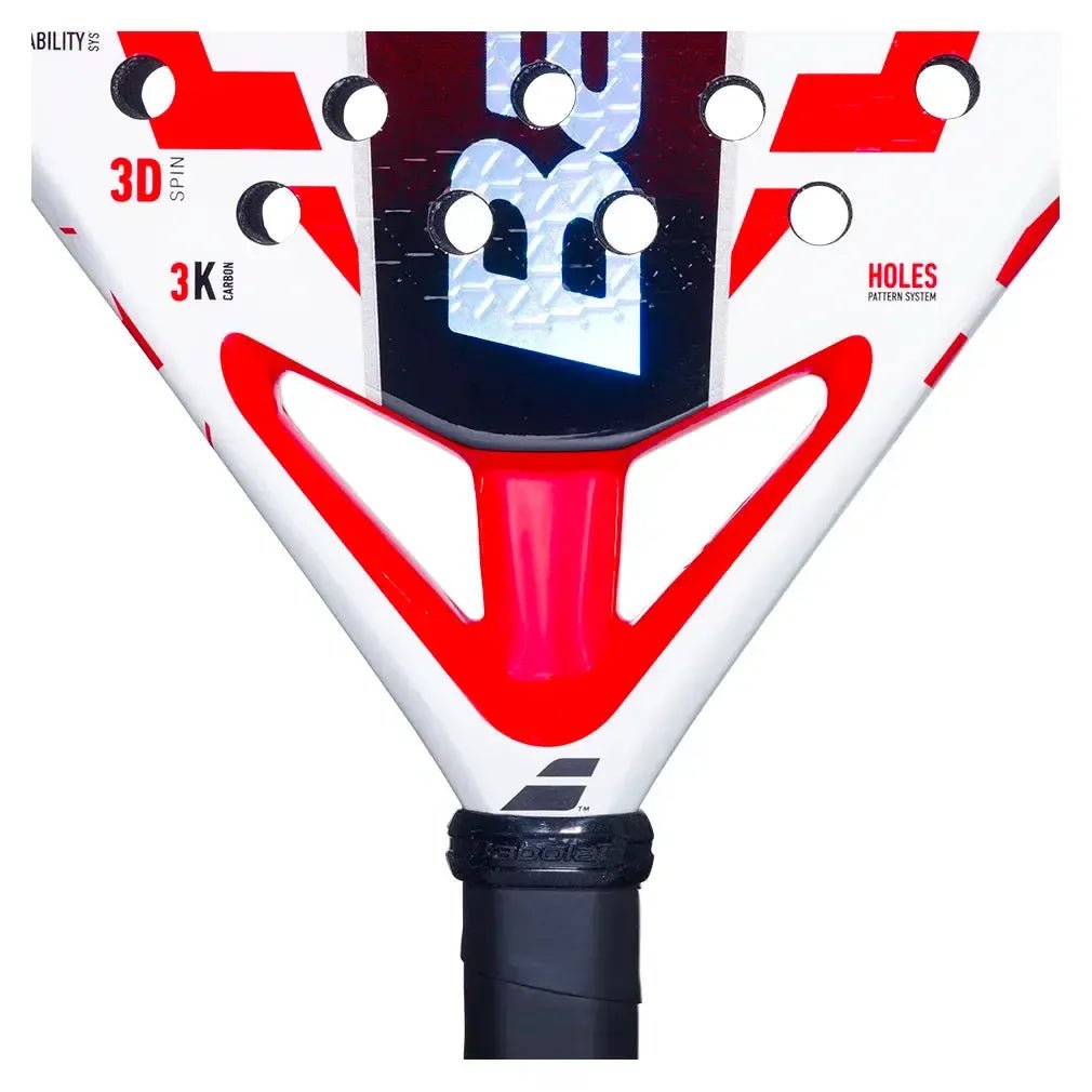 Viper Juan Lebron 2025 Padel Racquet White and RedTienda Tennis