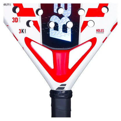 Viper Juan Lebron 2025 Padel Racquet White and RedTienda Tennis