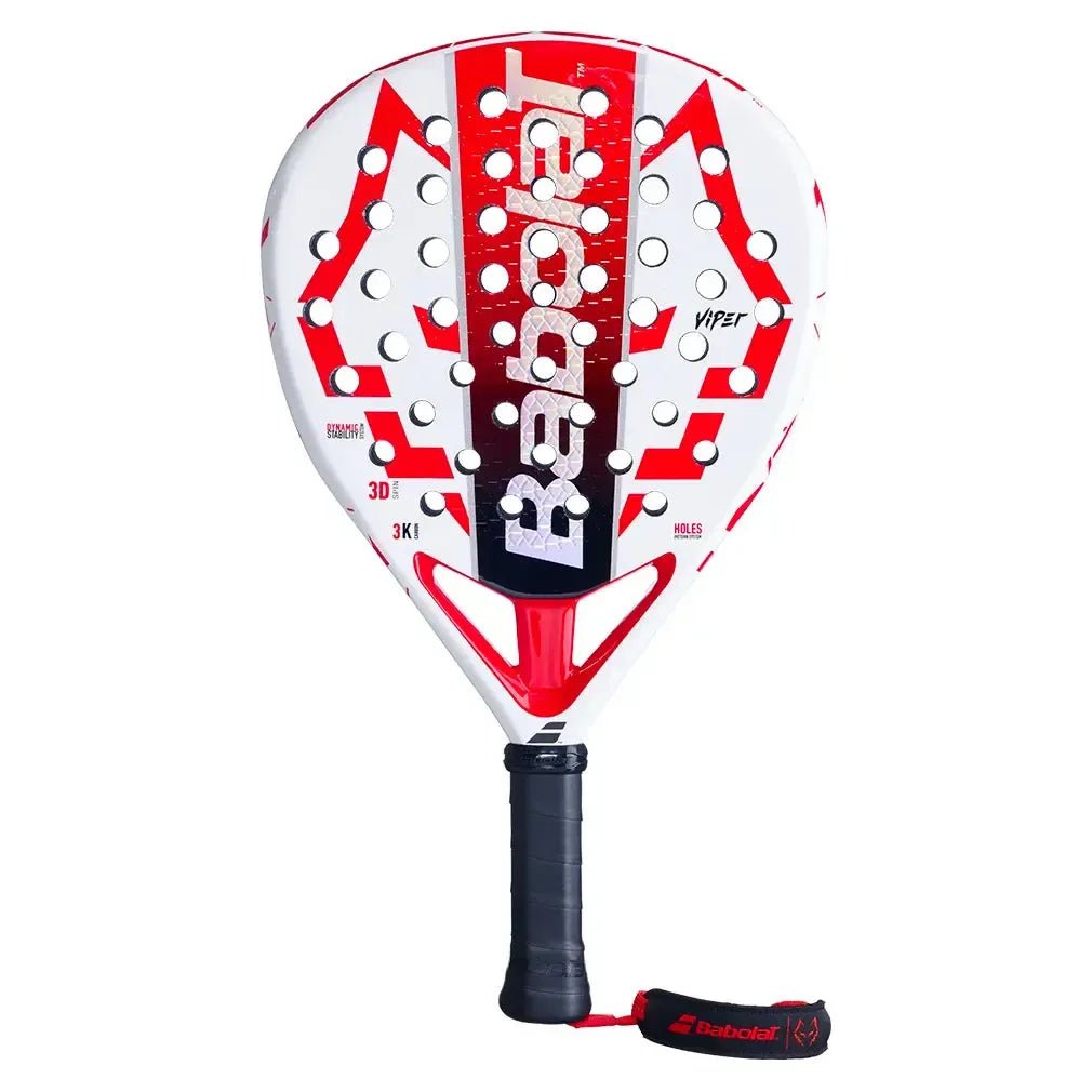 Viper Juan Lebron 2025 Padel Racquet White and RedTienda Tennis