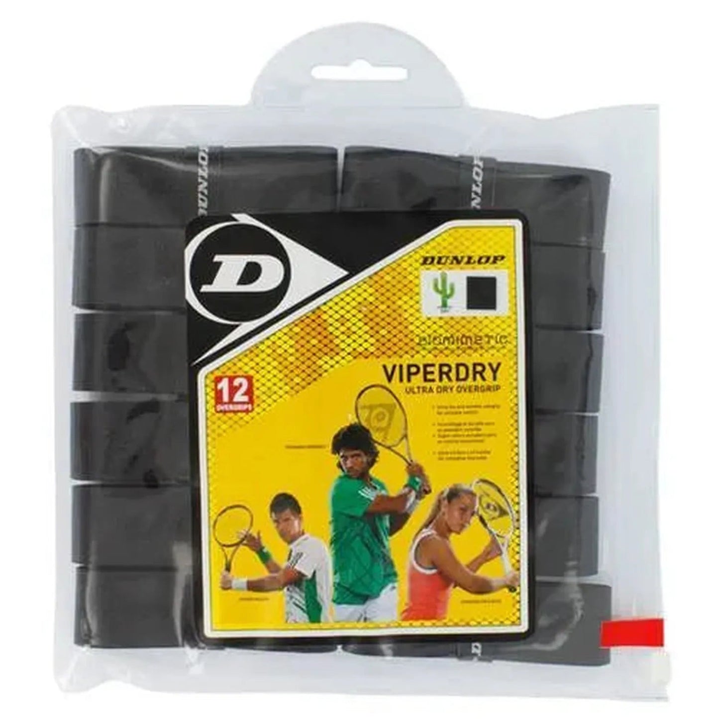 Viperdry Black 12 Pack Ultra Dry Tennis OvergripTienda Tennis
