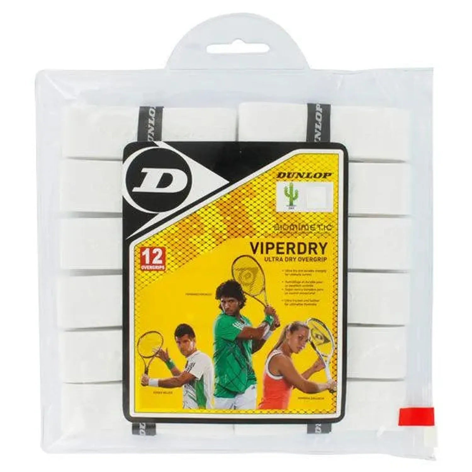 Viperdry White 12 Pack Ultra Dry Tennis OvergripTienda Tennis