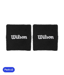 Wristband Cortas Wilson Negro 2025 (x2)
