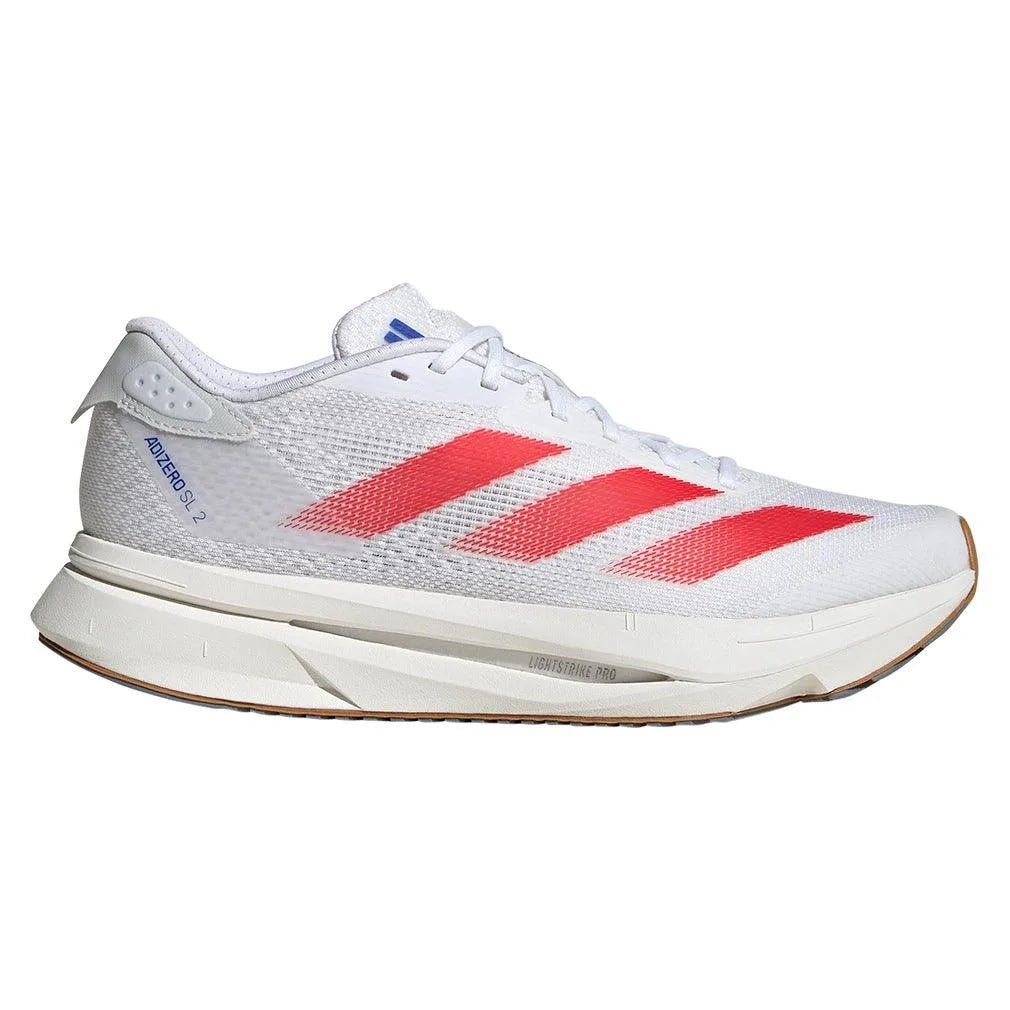Women's Adizero SL2 Running Shoes White and Pure RubyTienda Tennis