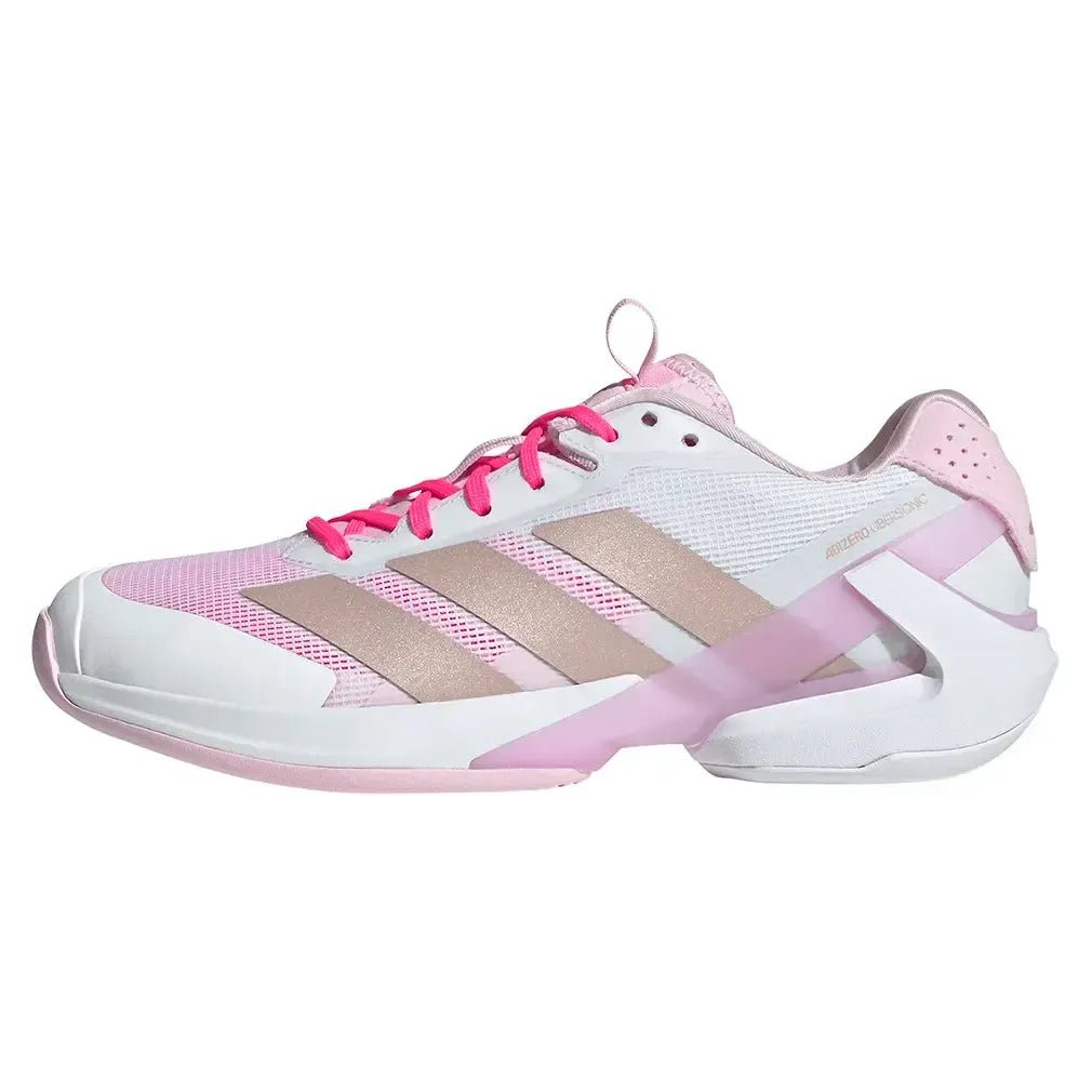 Women's adizero Ubersonic 5 Tennis Shoes Footwear White and Ash PearlTienda Tennis