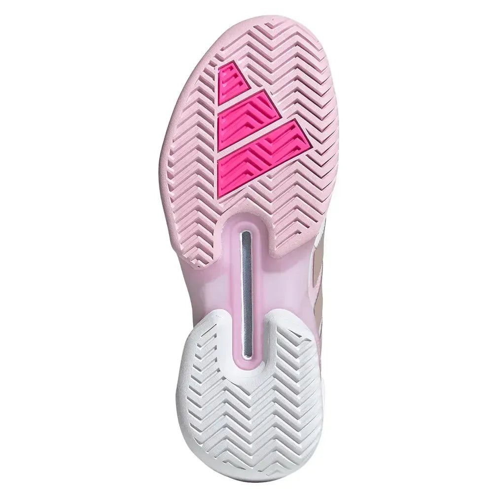 Women's adizero Ubersonic 5 Tennis Shoes Footwear White and Ash PearlTienda Tennis