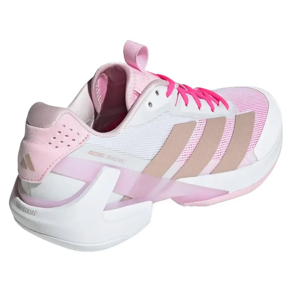 Women's adizero Ubersonic 5 Tennis Shoes Footwear White and Ash PearlTienda Tennis