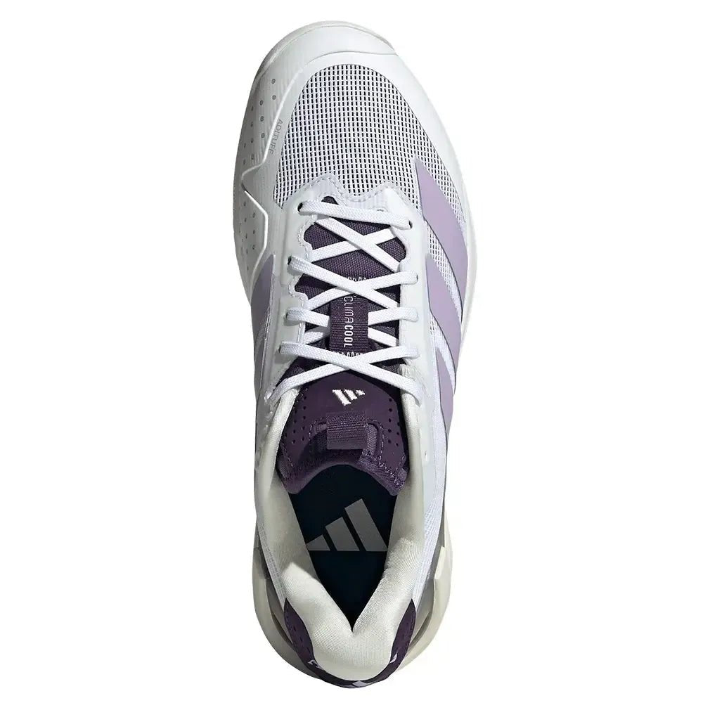 Women's adizero Ubersonic 5 Tennis Shoes Footwear White and Powder PlumTienda Tennis