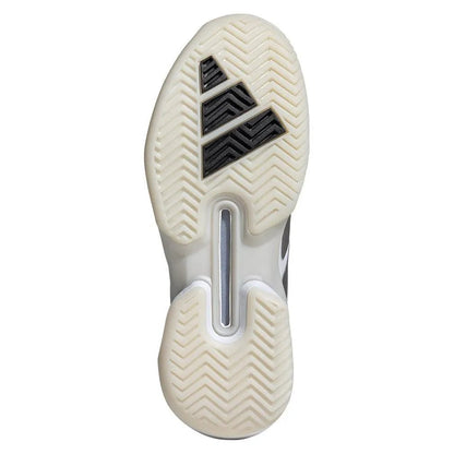 Women's Adizero Ubersonic 5 Tennis Shoes White and Silver MetallicTienda Tennis