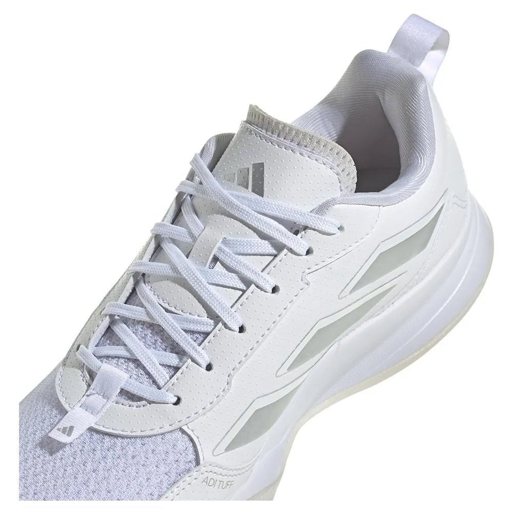 Women's AvaFlash Tennis Shoes White and Metallic SilverTienda Tennis