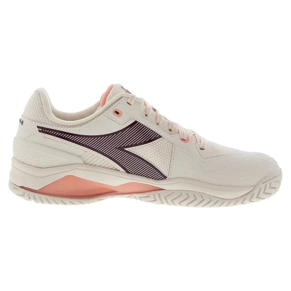 Women's Blushield Torneo 3 AG Tennis Shoes Whisper White and MaroonTienda Tennis