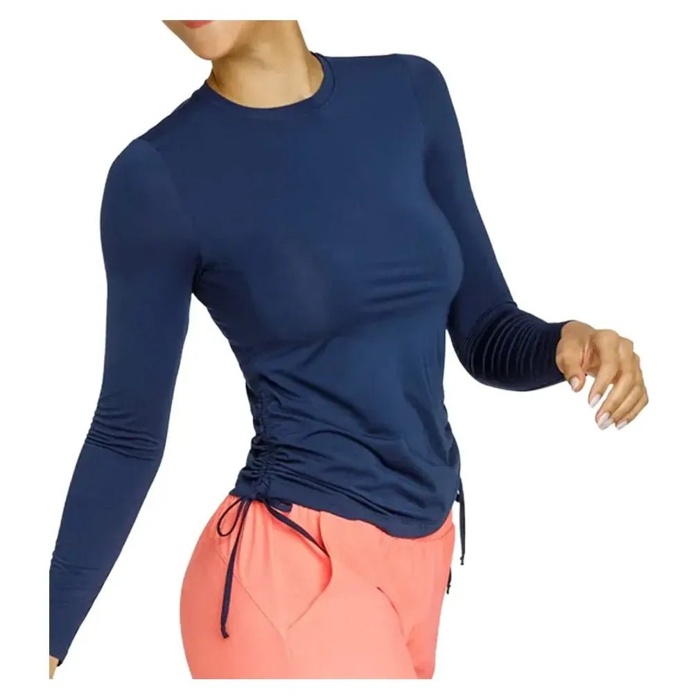 Women's Chandra Long Sleeve Tennis Top Navy BlueTienda Tennis