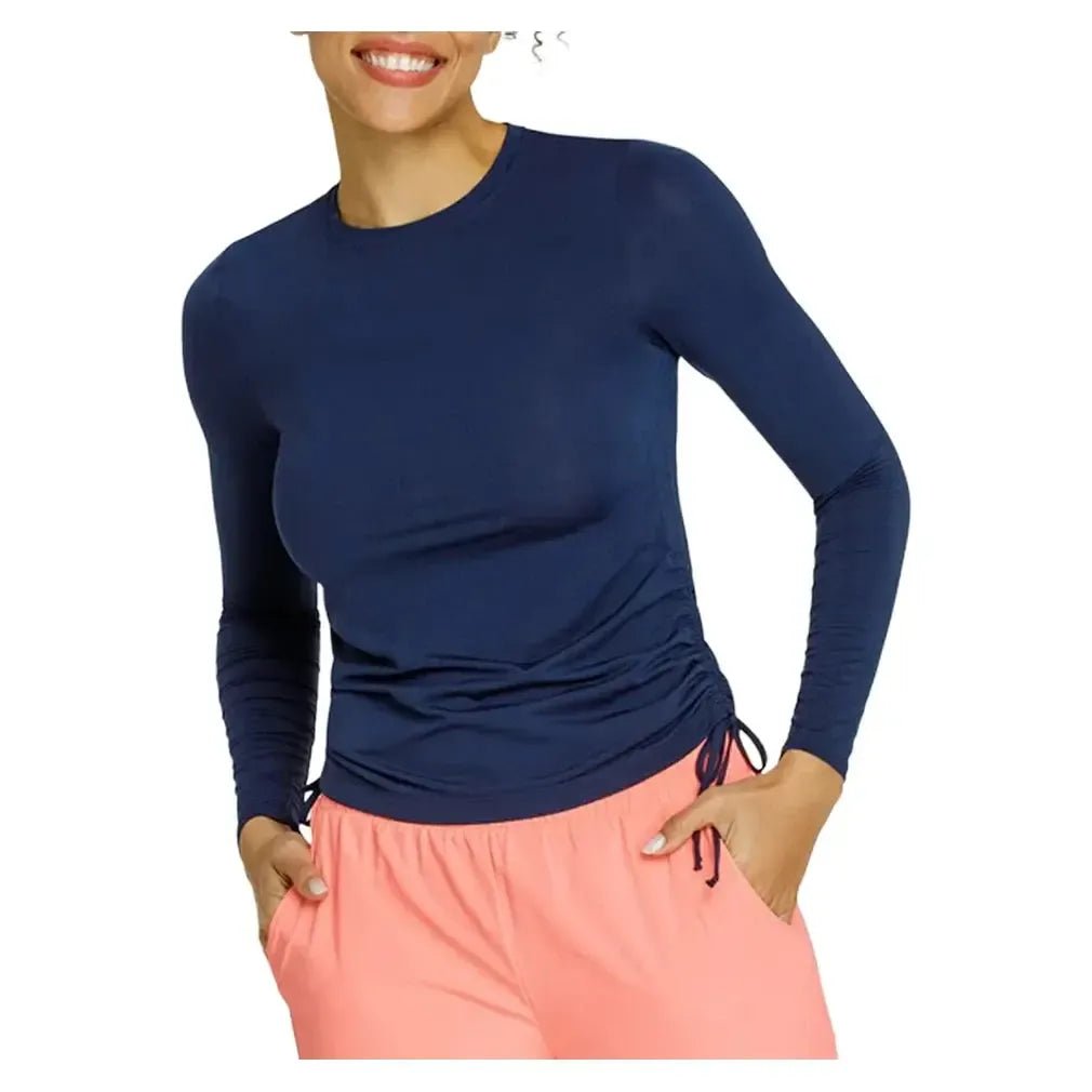 Women's Chandra Long Sleeve Tennis Top Navy BlueTienda Tennis