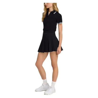 Women's Classic Pleated Mini Tennis Skort BlackTienda Tennis