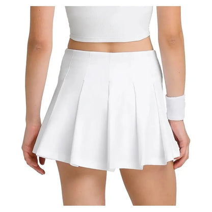 Women's Classic Pleated Mini Tennis Skort Bright WhiteTienda Tennis
