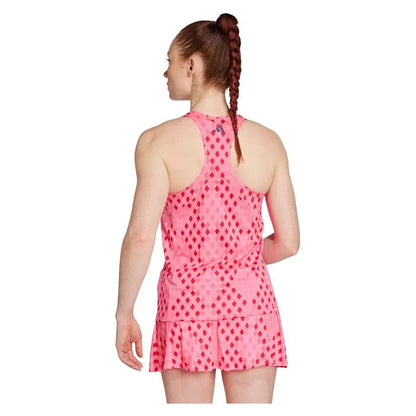 Women's Club Graphic Tennis Tank Lucid Pink and Better ScarletTienda Tennis