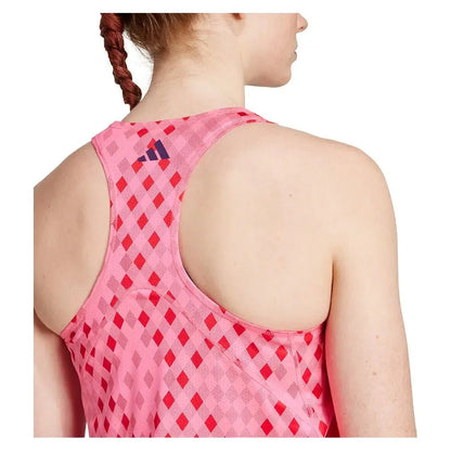 Women's Club Graphic Tennis Tank Lucid Pink and Better ScarletTienda Tennis